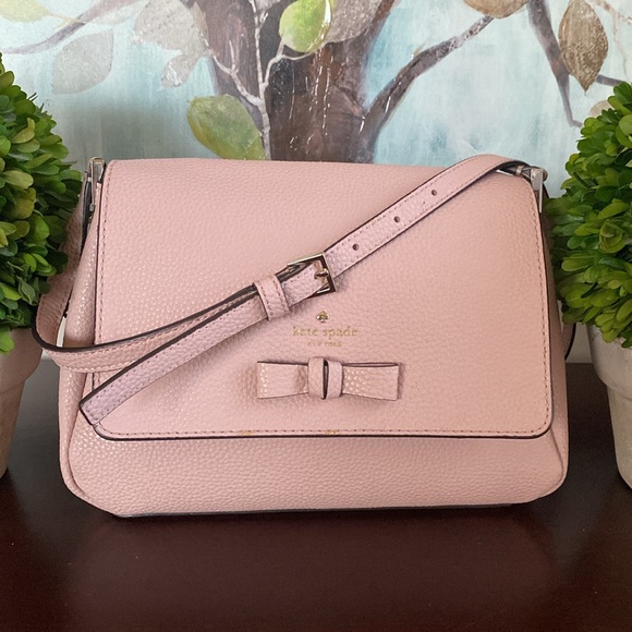 KATE SPADE♠️New York "Avva" PERSHING STREET PEBBLED LEATHER CROSSBODY BAG🌟EUC🌟 - Picture 4 of 17